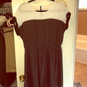 Black and white dress